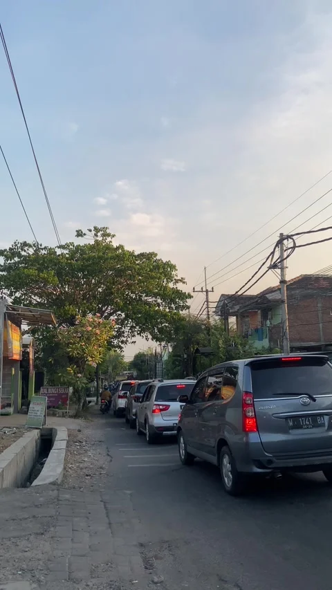 Afterwork Atmosphere in Surabaya Stock Footage 246950478