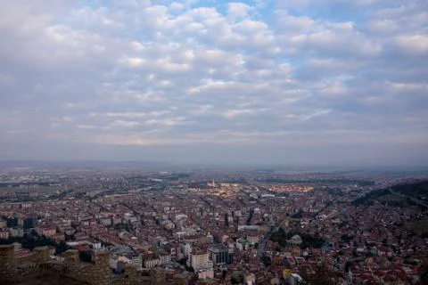 Afyonkarahisar from the castle Stock Photos