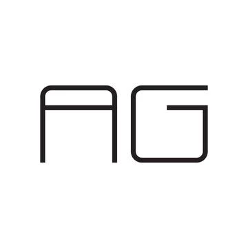 Ag initial letter vector logo icon Stock Illustration