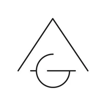 Ag initial letter vector logo 스톡 일러스트