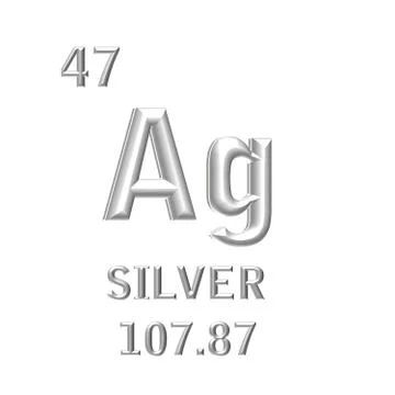 Ag silver Stock Illustration
