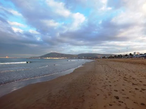 Agadir beach 스톡 사진