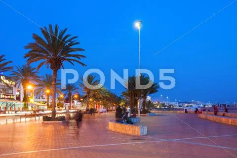 Agadir at night Stock Photos