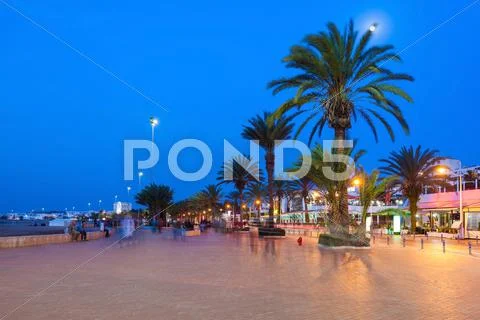 Agadir at night Stock Photos