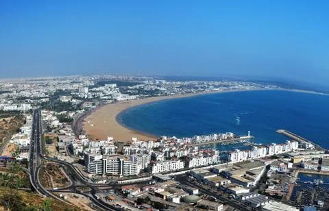 Agadir panorama Stock Photos