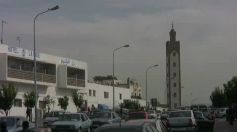 Agadir street 003 Stock Footage 11472445