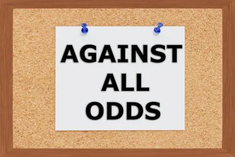 Against all Odds concept Stock Illustration