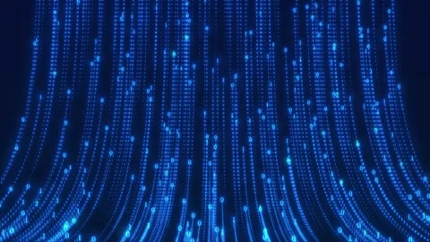 Against the backdrop of big data and information flow digitalization Stock Footage 321785546