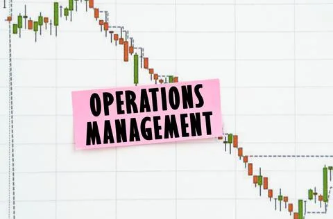 Against the background of the quote chart, a sticker with the inscription - O Foto stock