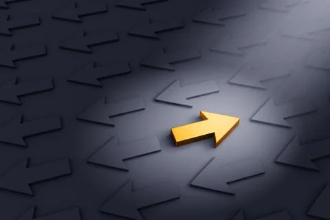 Against The Flow Stock Illustration