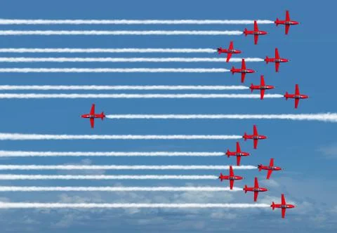 Against The Mainstream Stock Illustration