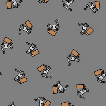 Against preposition english vector seamless pattern 스톡 일러스트
