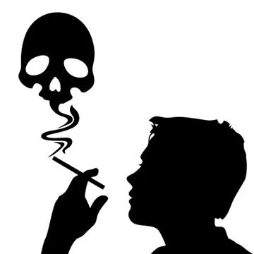 Against smoking Stock Illustration