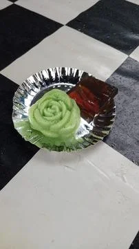 Agar agar cakes Stock Photos
