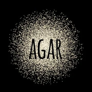 Agar powder vector illustration Stock Illustration