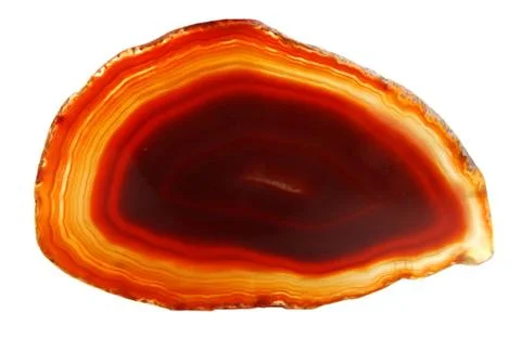 Agate with chalcedony geological crystal Stock Photos