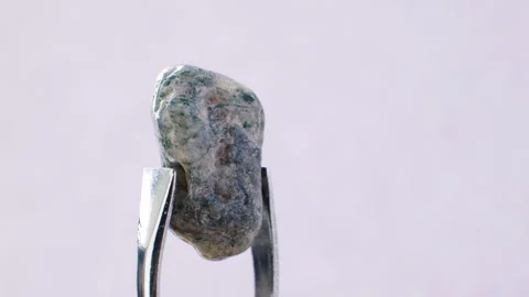 Agate (chalcedony), symbolizes stability and balance. Chemical formula: SiO2 Video stock 278179734