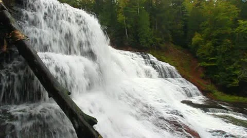 Agate Falls Michigan Video stock 21258146