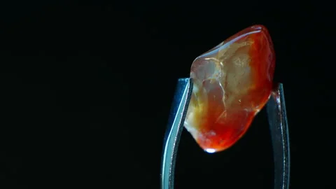 Agate Gemstone. Crystal Structures. Showcasing the Striking Banding Patterns Stock Footage 278189103