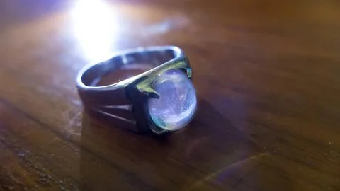 Agate ring called duri bulan Foto stock