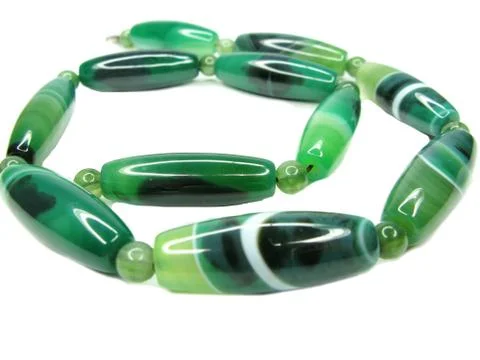 Agate semigem beads Stock Photos
