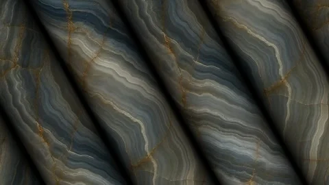 Agate Stone Pillars with Mineral Deposits Stock Footage 337332389