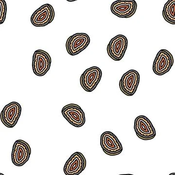 Agate stone rock vector seamless pattern Illustrazione stock
