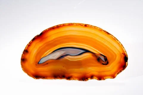 Agate on white background Stock Photos