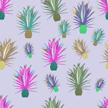 Agave pattern Illustrazione stock