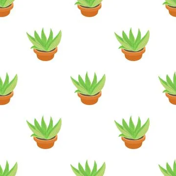 Agave pattern seamless vector Stock Illustration