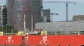 Agbar Tower seen from Gran Via, Barcelona 4k or 4k+ Resolution