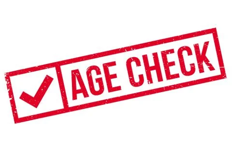 Age Check rubber stamp Stock Illustration
