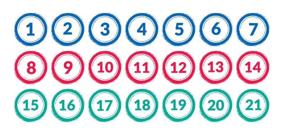 Age limit stamp icon vector set. Children year sign. Notification symbol Illustrazione stock