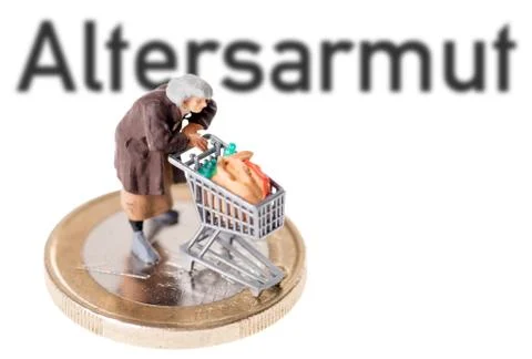 Age poverty Stock-Illustration