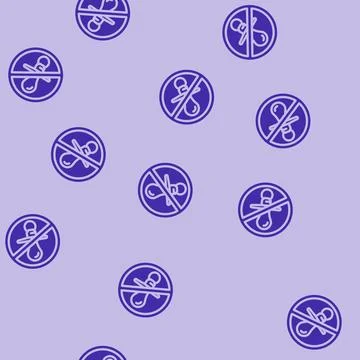 Age prevent product label caution glyph vector seamless pattern Stock Illustration