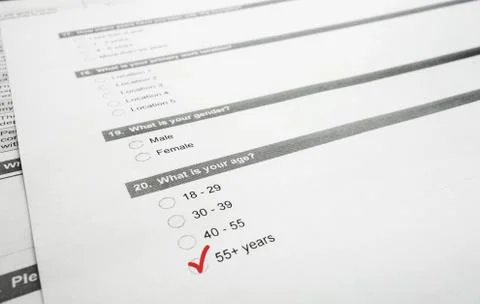 Age question Foto stock