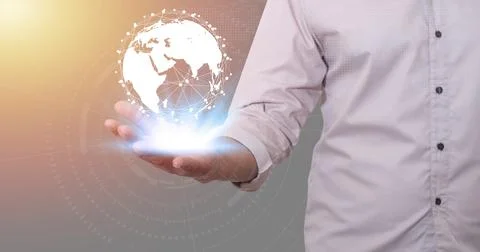 Age of technology People's, Use of technology in the modern era Stock Photos