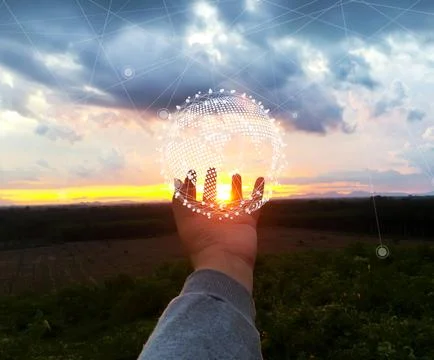 Age of technology People's, Use of technology in the modern era Stock Photos