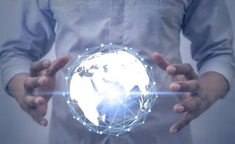 Age of technology People's, Use of technology in the modern era Stock Photos