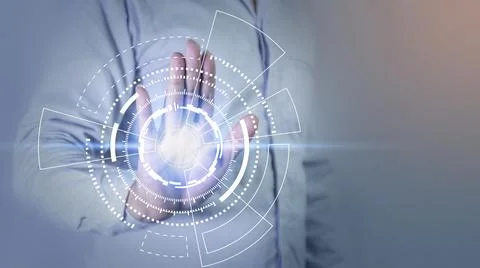 Age of technology People's, Use of technology in the modern era Stock Photos