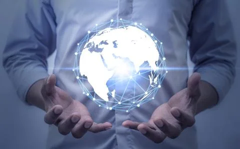 Age of technology People's, Use of technology in the modern era Stock Photos