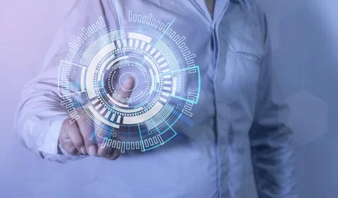 Age of technology People's, Use of technology in the modern era Stock Photos
