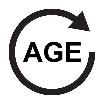 Age vector icon for graphic design, logo, web site, social media, mobile app, Stock Illustration