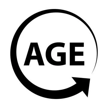 Age vector icon for graphic design, logo, web site, social media, mobile app, Stock Illustration
