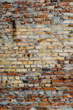 Aged brick wall background Stock Photos