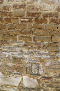 Aged brick wall texture or background Foto stock