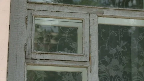 Aged building facade with windows in old historical town, loneliness Stock Footage 90701615