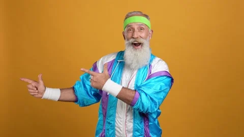 Aged coach point empty space stylish trendy ads isolated shine color background Video stock 166906589