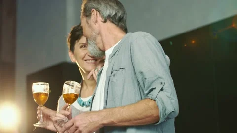 Aged couple discussing something Stock Footage 147542429