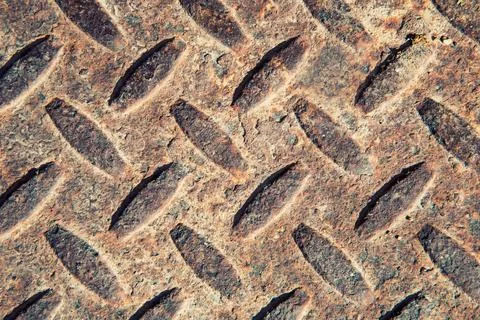 Aged diamond metal texture pattern used as abstract background Stock Photos